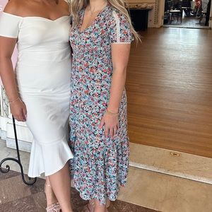 Zara floral midi dress